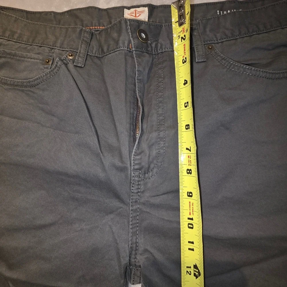 Dockers Mens Straight Fit Chinos‎ Pants Gray Size 38x32 Cotton Casual Comfort
